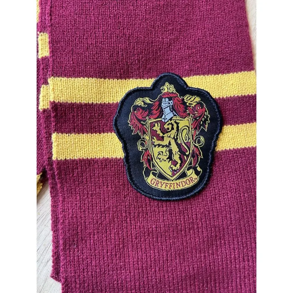Gryffindor Striped Scarf Patch Wizarding Harry Potter Knit Preppy Varsity Winter